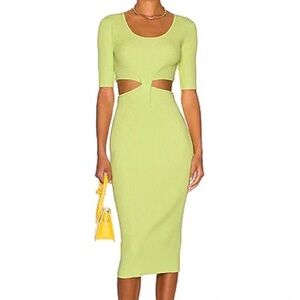 Jonathan simkhai - Colette dress in lemongrass- L